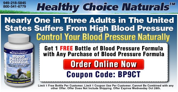 1 Free Bottle of Blood Pressure