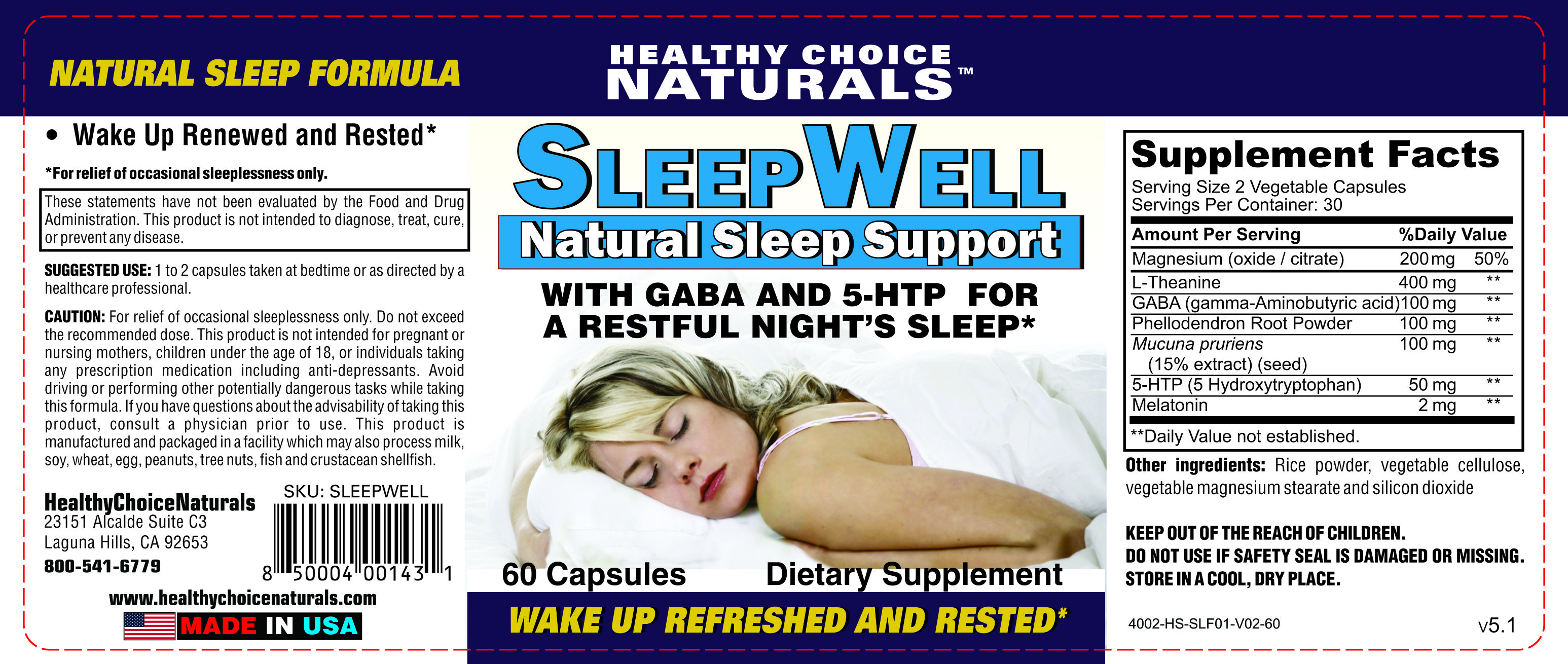 Sleepwell Natural Supplements