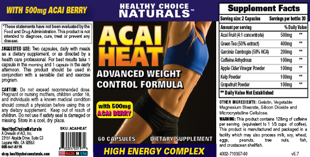 Acai Heat Supplement