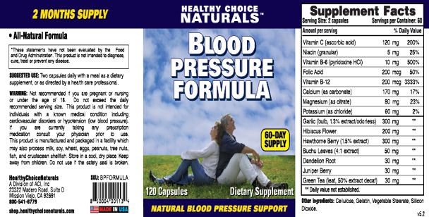 Blood Pressure Formula 