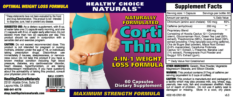 Corti Thin Weight Loss Supplement