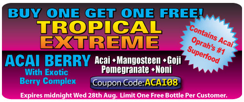 Tropical Extreme - Coupon Code - ACAI08