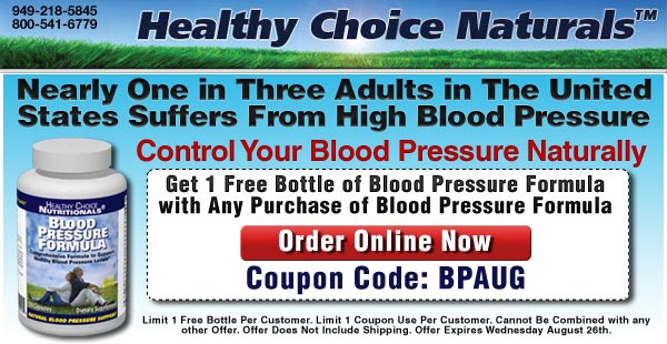 1 Free Bottle of Blood Pressure Formula