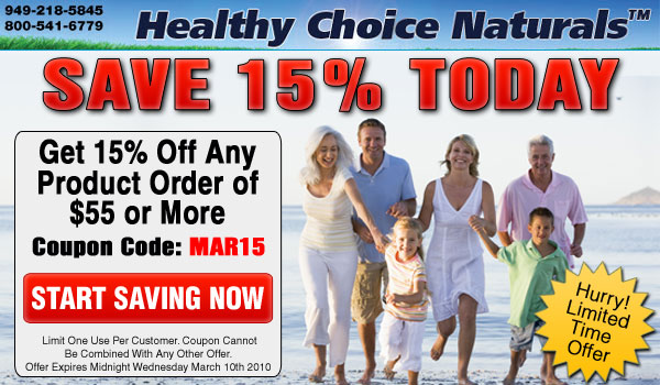 Save 15% when you spend $55 or more