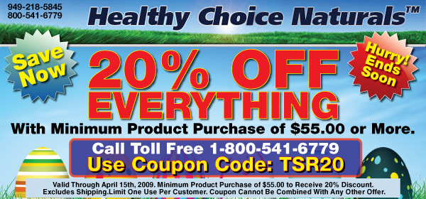 20% Off everything with minimum purchase of $55 or more. Code: TSR15