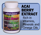  Acai Berry - Rich Omega Content, Loaded with Vitamins, Minerals Fiber and Protein 