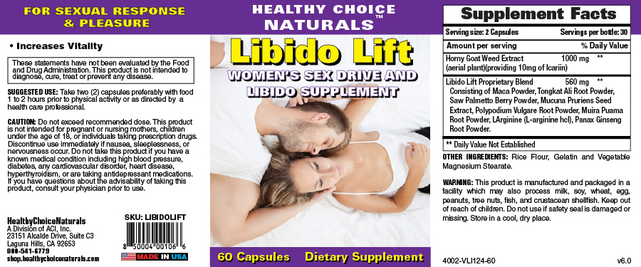 Libido Lift Label