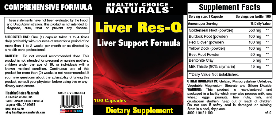 Liver Res-Q Supplement
